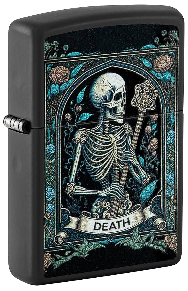 Amazon.com: Zippo Lighter: Death Tarot Card - Black Matte